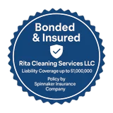 Bonded & Insured — $1M liability · Spinnaker Insurance