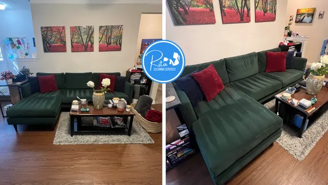 Clean living room after a Rita Cleaning Services appointment
